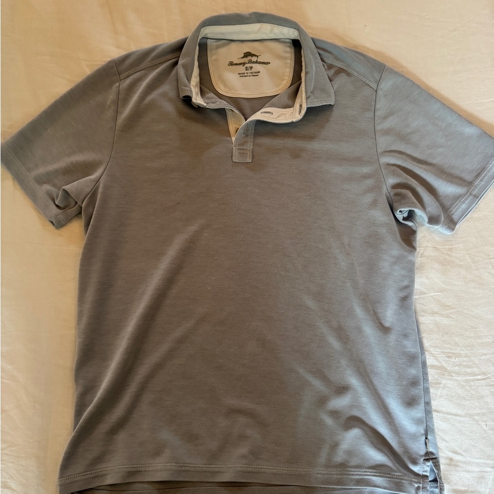 Tommy Bahama blue/grayish polo small